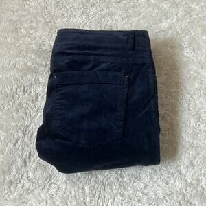 Yerse Deep blue low rise velvet skinny‎ jeans pants NWT small T1 30x31